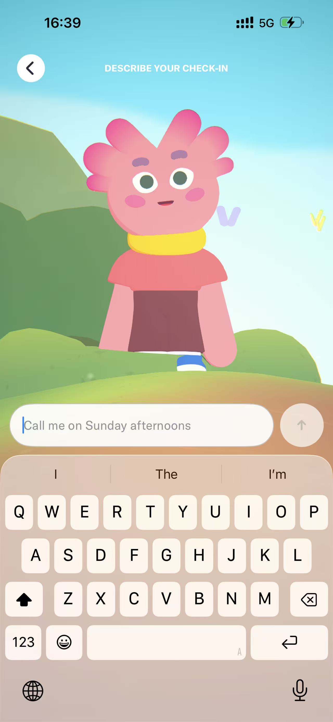 Check-Ins — 自然语言输入